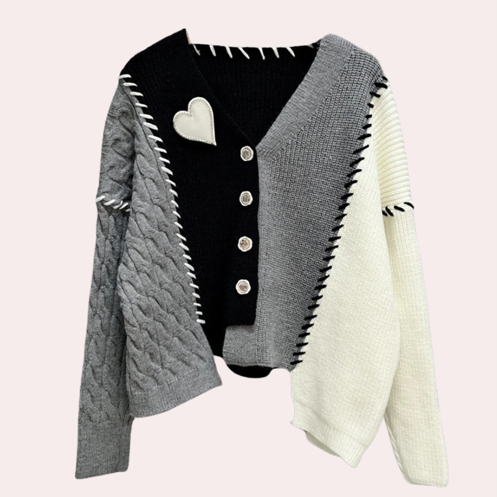 QUILANE - Cardigan Confortable en Tricot pour Femmes