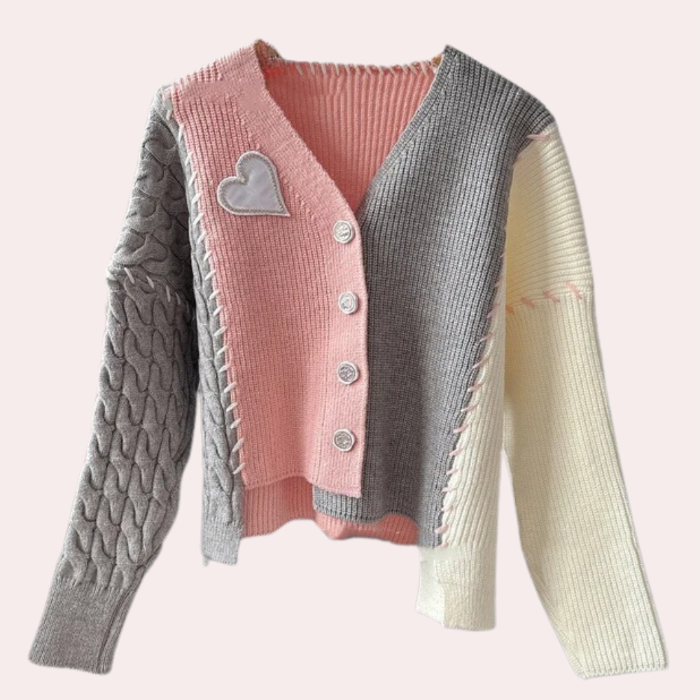 QUILANE - Cardigan Confortable en Tricot pour Femmes