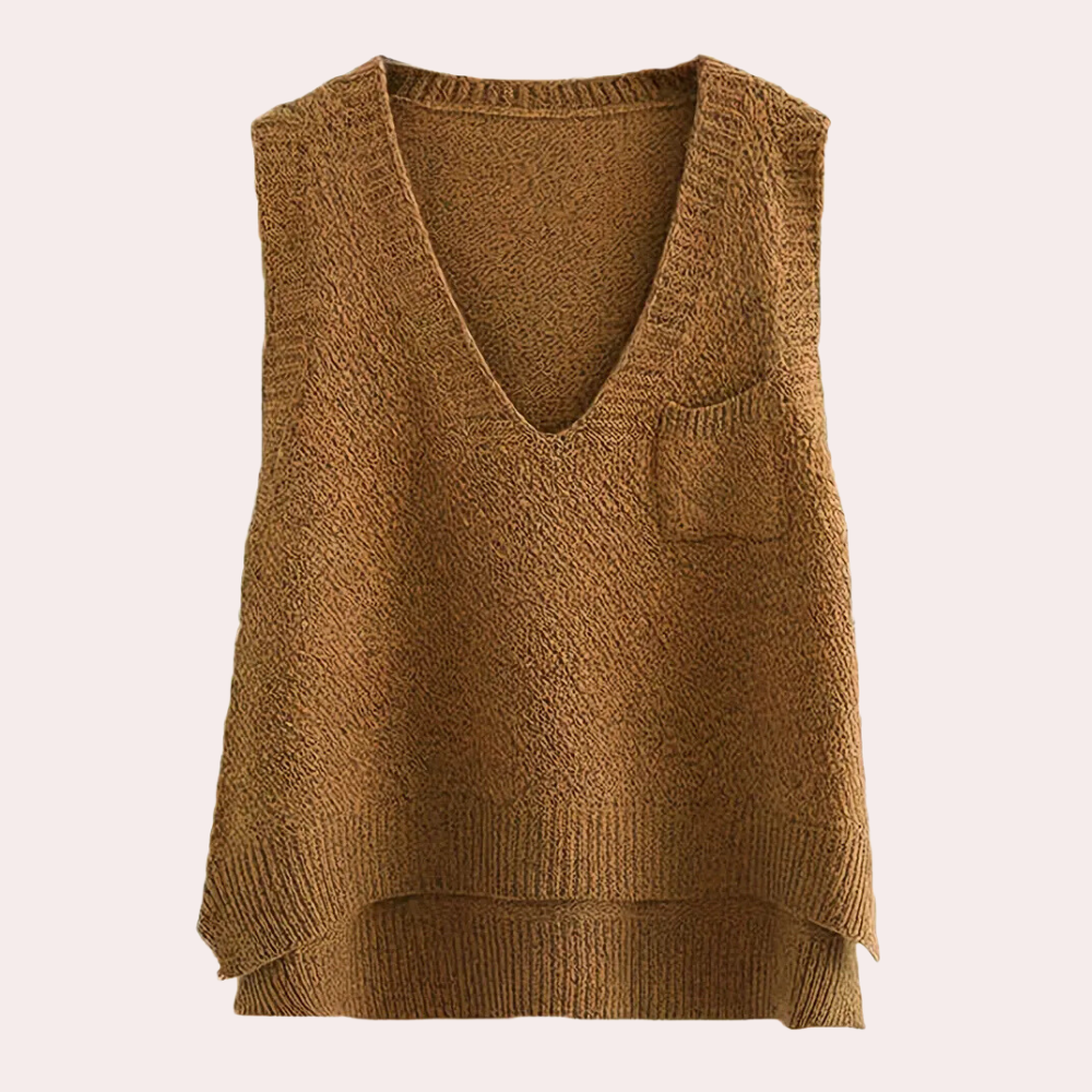 ALANNAHA - Gilet Tricoté pour Femmes